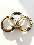 : Bracelet SAVANA - Léopard Gold & Caramel