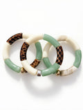 Bracelet SAVANA - Léopard Vert d'Eau