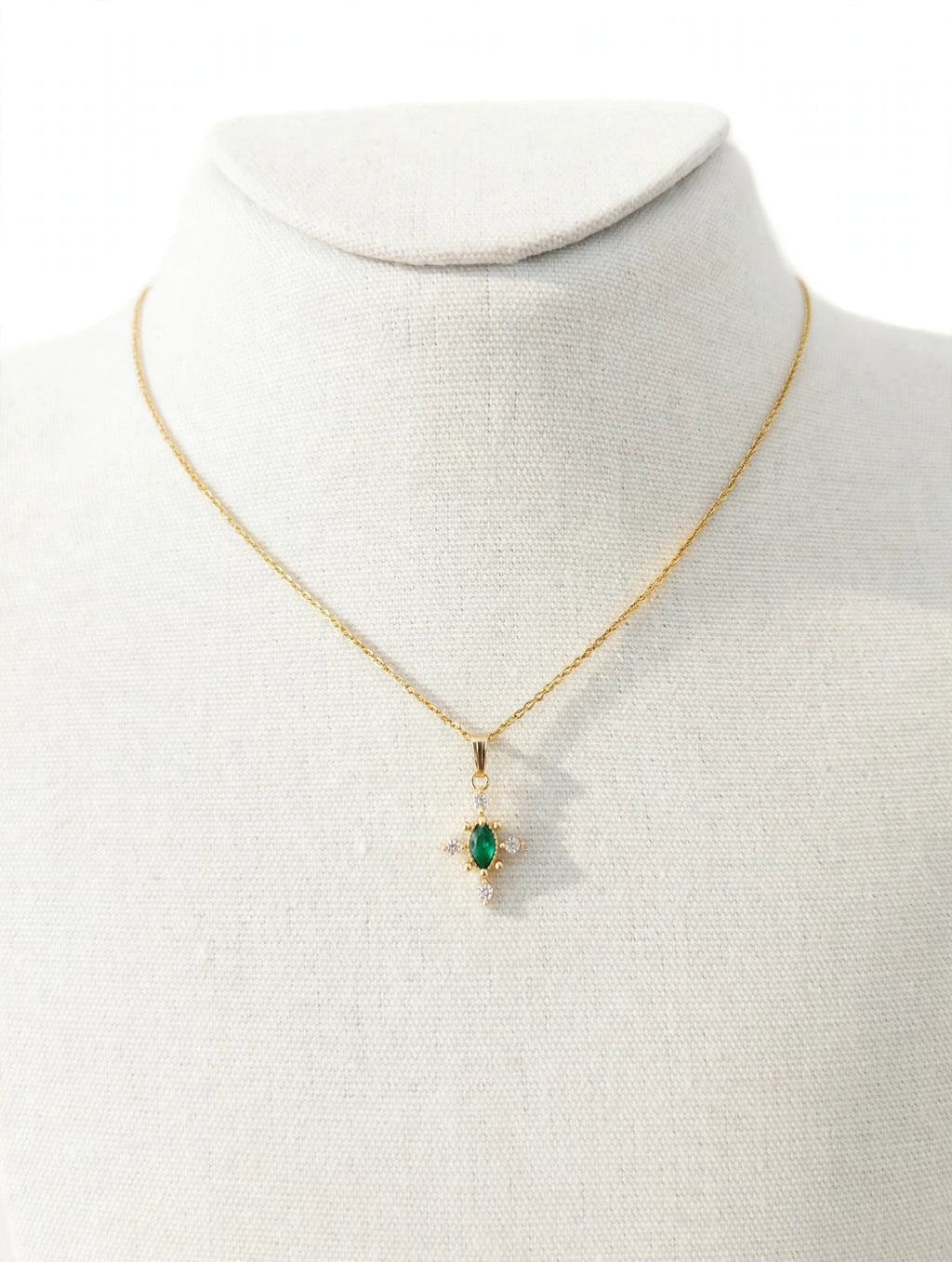 Collier Talisman Émeraude - Bijoux byMadéa